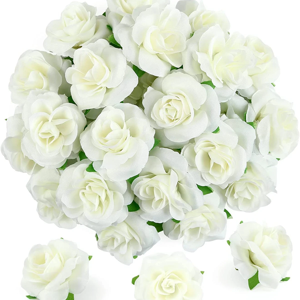 Flores artificiales de seda para decoración del hogar, ramo de rosas para boda, álbum de recortes, regalos, gran oferta, 10/50 piezas