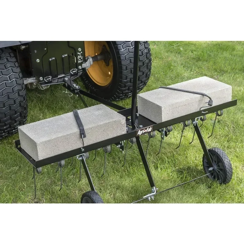 48-Inch Lawn Dethatcher, Medium, Black