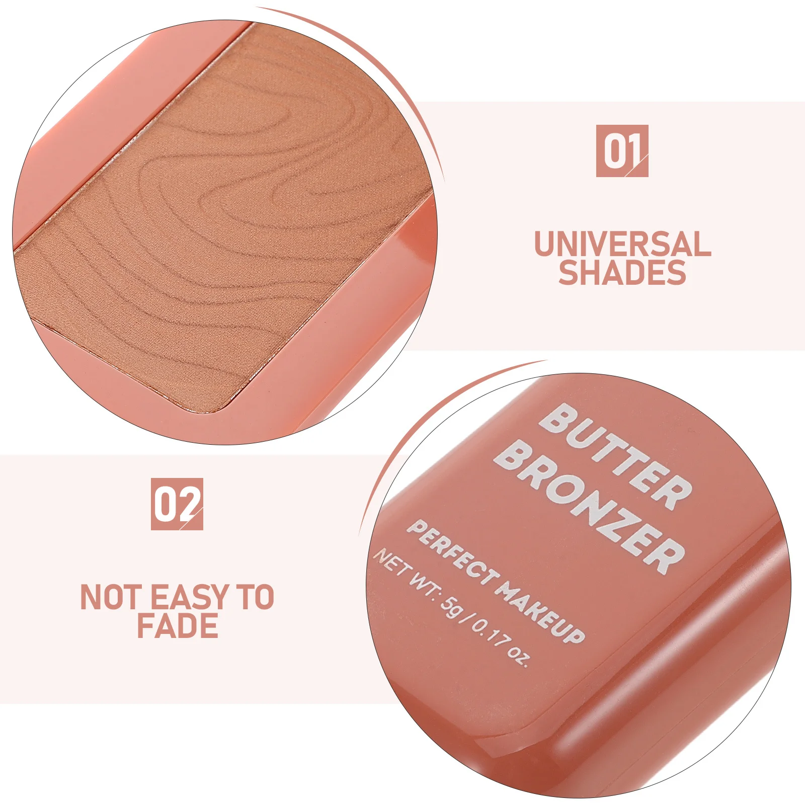 بودرة برونزية لنحت الوجه لوحة كونتور برونزية طويلة غير لامعة لوحة أحمر الخدود الطبيعية #3