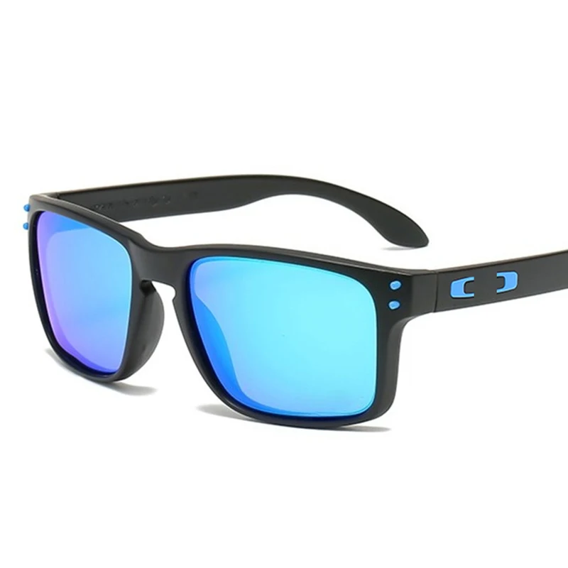 Gradient colored lenses, square, fashionable, UV resistant sunglasses, retro, windproof, sand proof, outdoor sports driving, fis
