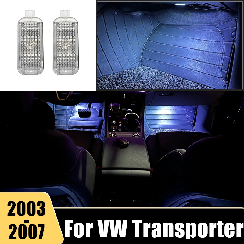 

LED Car Footwell Light Atmosphere Lamp Ambient Light Interior Decoration Accessories For VW Transporter 2003 2004 2005 2006 2007