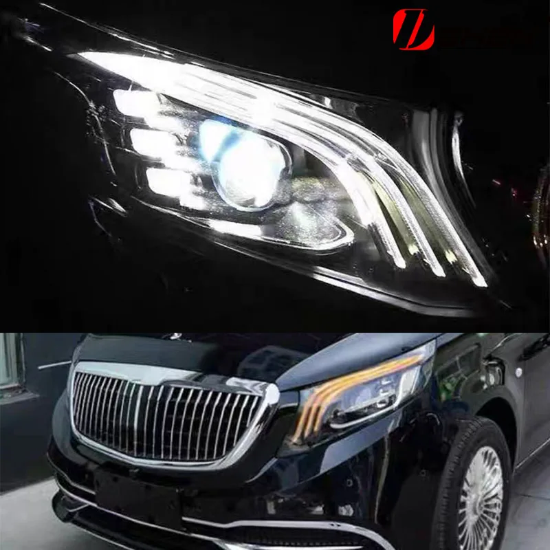 Car Lights For Vito W447 Metris V Class 2015-2022 LED Auto Headlights Assembly Upgrade Maybach Design Tools Accessories