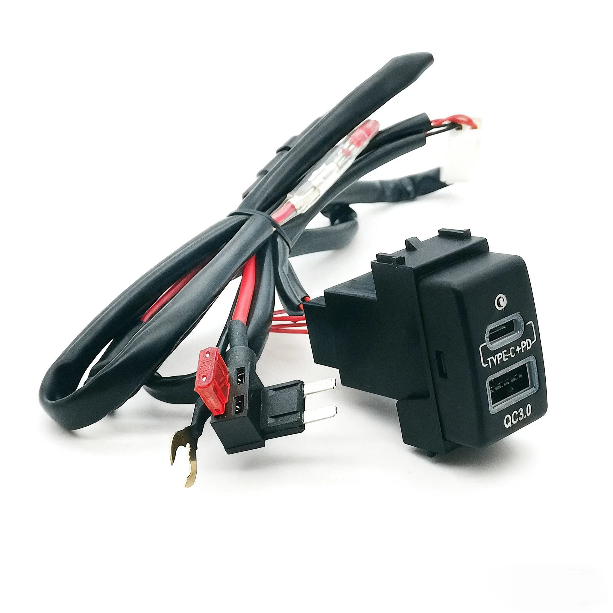 1pcs QC3.0 Dual USB Car Charger for Nissan Sylphy Classic X-Trail Patrol Y62 Y61, Fast Charging Adapter
