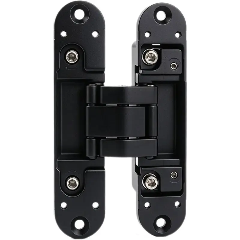 MOPHE-Invisible 3-Dimensional Adjustable Cross Hinge For Wooden Doors, Concealed Heavy Duty Door Hinge