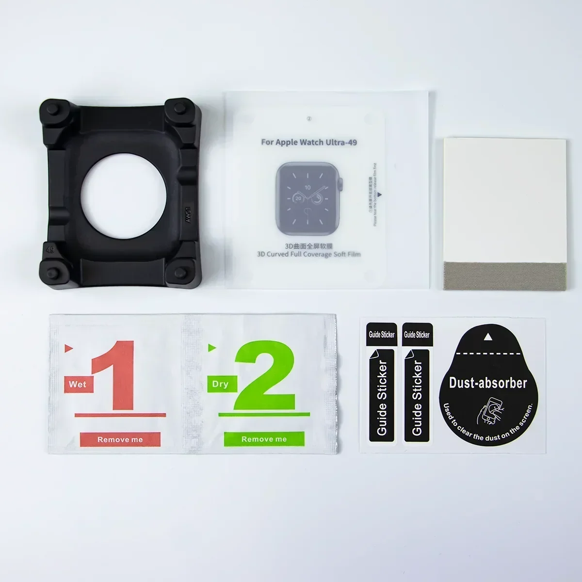 High Clear Hydrogel Film Apple Watch Series 7 8 6 40mm 44mm 41mm 45mm 38mm 40mm 44mm 5 4 SE 3 2 Gel Screen Protector + Fix Tool