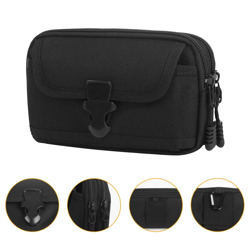 Bolsa tática cinto cintura saco pequeno bolso ao ar livre bolsa do telefone móvel para 6.5 ''telefone caça viagem sacos de acampamento