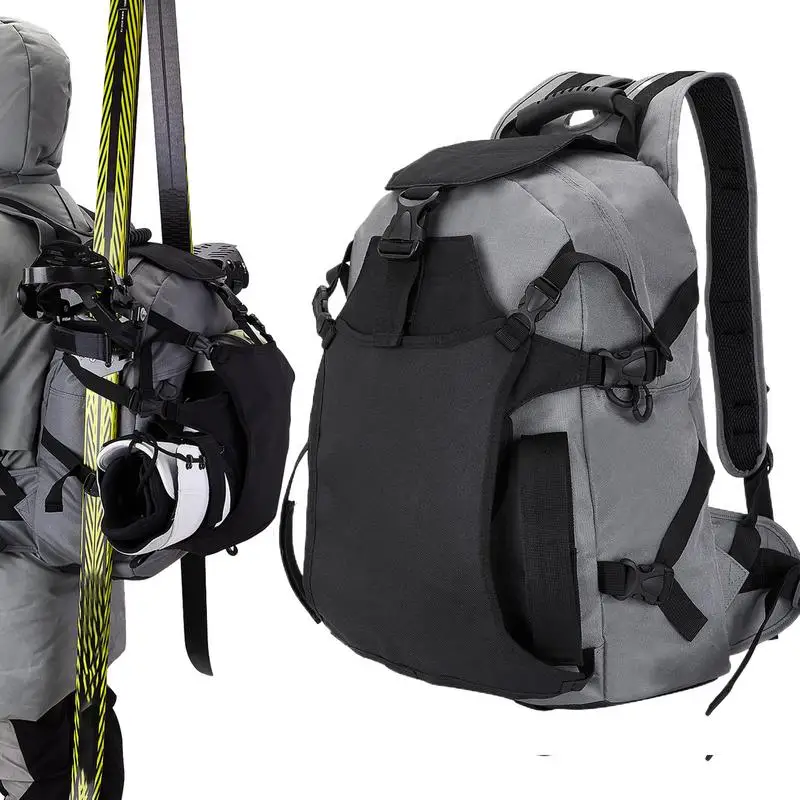 

Ski Backpack Multi-Purpose Snowboard Backpack Large-Capacity Snow Hiking Bag Sports Backpack Oxford Cloth For Ski Camping Hiking