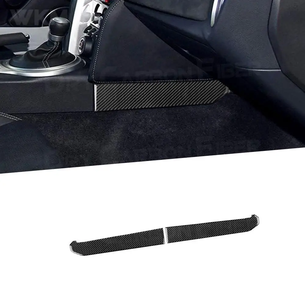 Carbon Fiber Car Central Control Gear Shift Panel Base Side Trim Covers Decal Stickers For Toyota GT86 FT86 Subaru BRZ 2013-2020