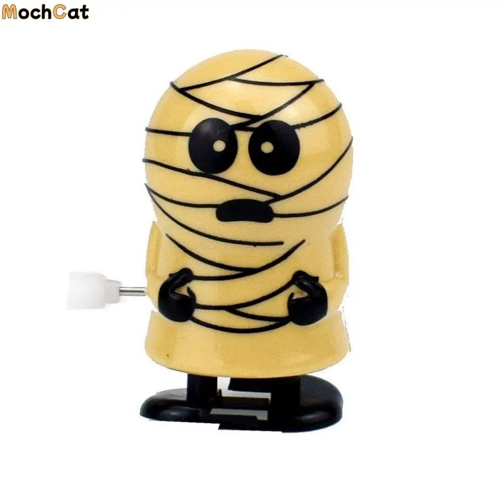 

Cartoon Halloween Series Wind-up Toy Jumping Ghost Halloween Clockwork Toys Pirate Head Witch Prank Toys Kids
