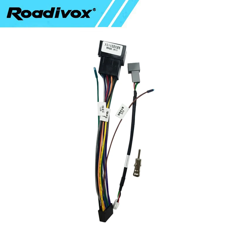 Car Radio Wire Harness Power Adapter For VW Golf Jetta mk4 MK5 MK6 for Seat Leon Skoda Octavia Mk1 Mk2 16pin Android Cable