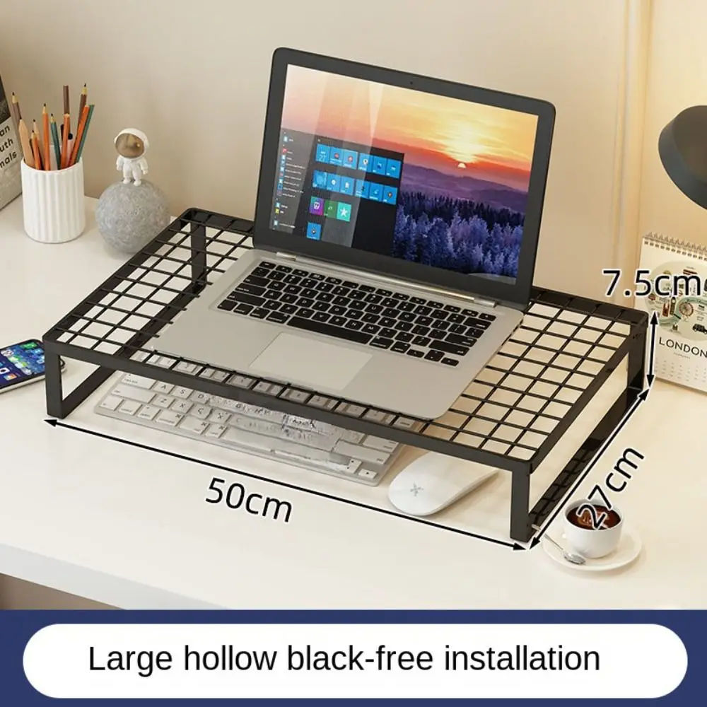 Grid Laptop Grid Cooling Rack Schwarz/Weiß Tragbare Computer Erhöhung Ständer Kühlung Metall Notebook Lagerung Regal Notebooks