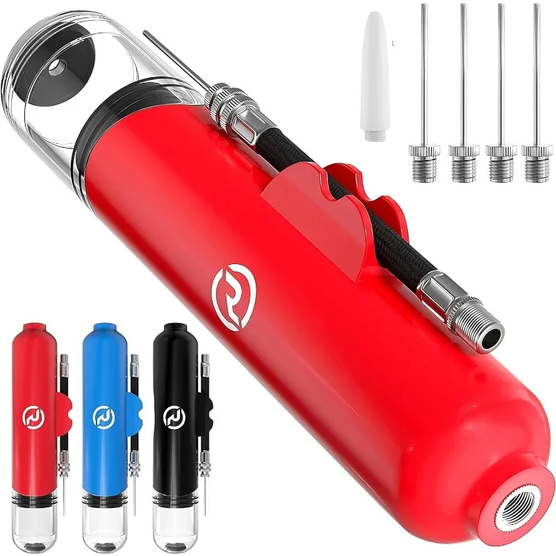 

Ball Pump for Sports Balls - 5 Needles - Basketball Pump, Soccer Ball Pump - Air Pump for Balls, Volleyball, Football Accessorie