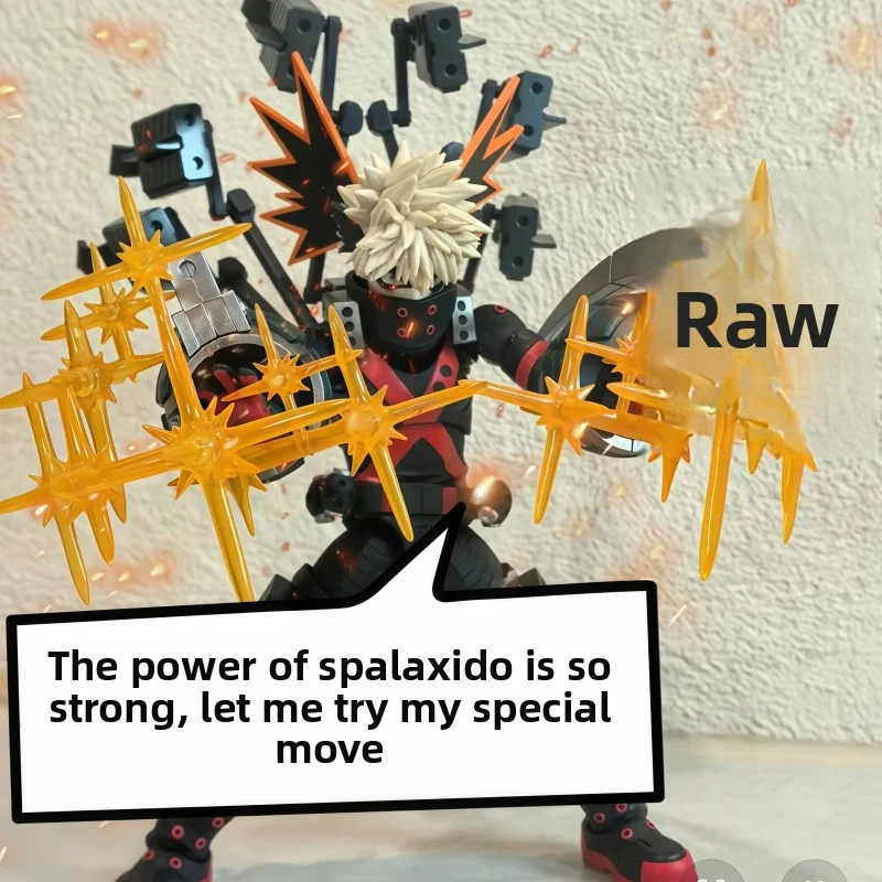 Bandai S.H.Figuarts Boku No Hero Academia Katsuki Bakugo Movable Action Figure Facial Expressions 7 Hand Parts Explosion Effect