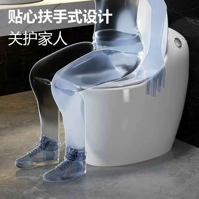 Siphon Type Toilet with Large Impulse Pump Splash Proof Design for Small Apartment Bathroom Household Use Wholesale