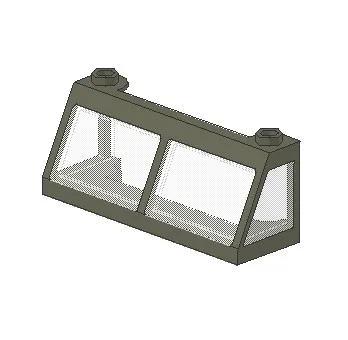 

* Ветровой экран 2x6x2 * D115, 10 шт., сделай сам, блок для просвещения, кирпич, часть № 13760 + 13756, совместимость с другими сборными элементами
