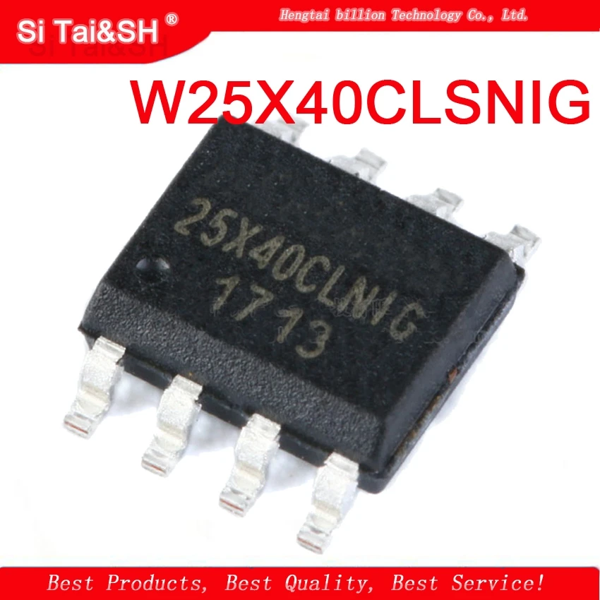 W25X40CLNIG W25X40CL SPI FALSH SOP8 4MB Winbond, W25X40 W25X40BVSNIG, 10 peças