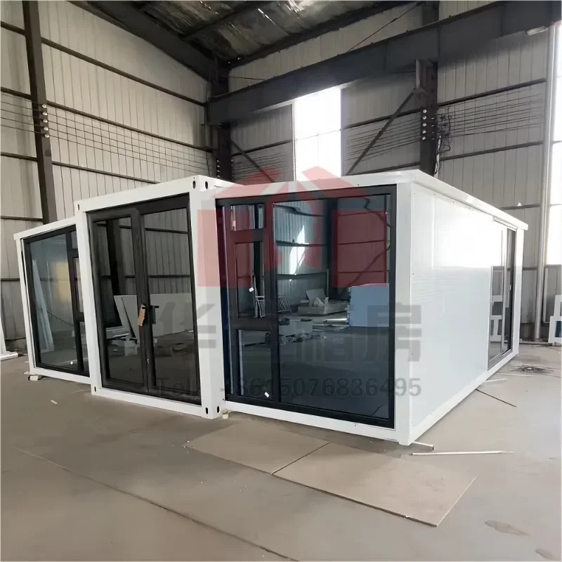 Wholesale Contemporary 20ft 40ft Steel Container Home Solution Double Wing Expansion Folding House Living Room Bedroom Outdoor