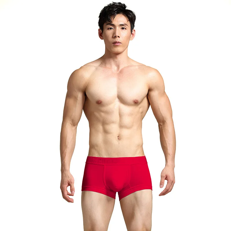 Men\'s Sexy Underwear short Fashion Soft Cotton four cornered underwear