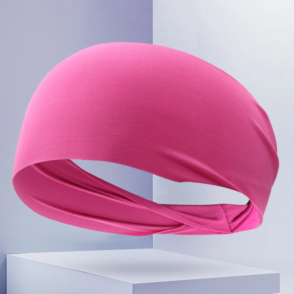 Running Fitness Sweatband Non-Slip Hair Bandage Quick Dry Forehead Sweatband High-Elastic for Jogging Fitness Cycling Basketball