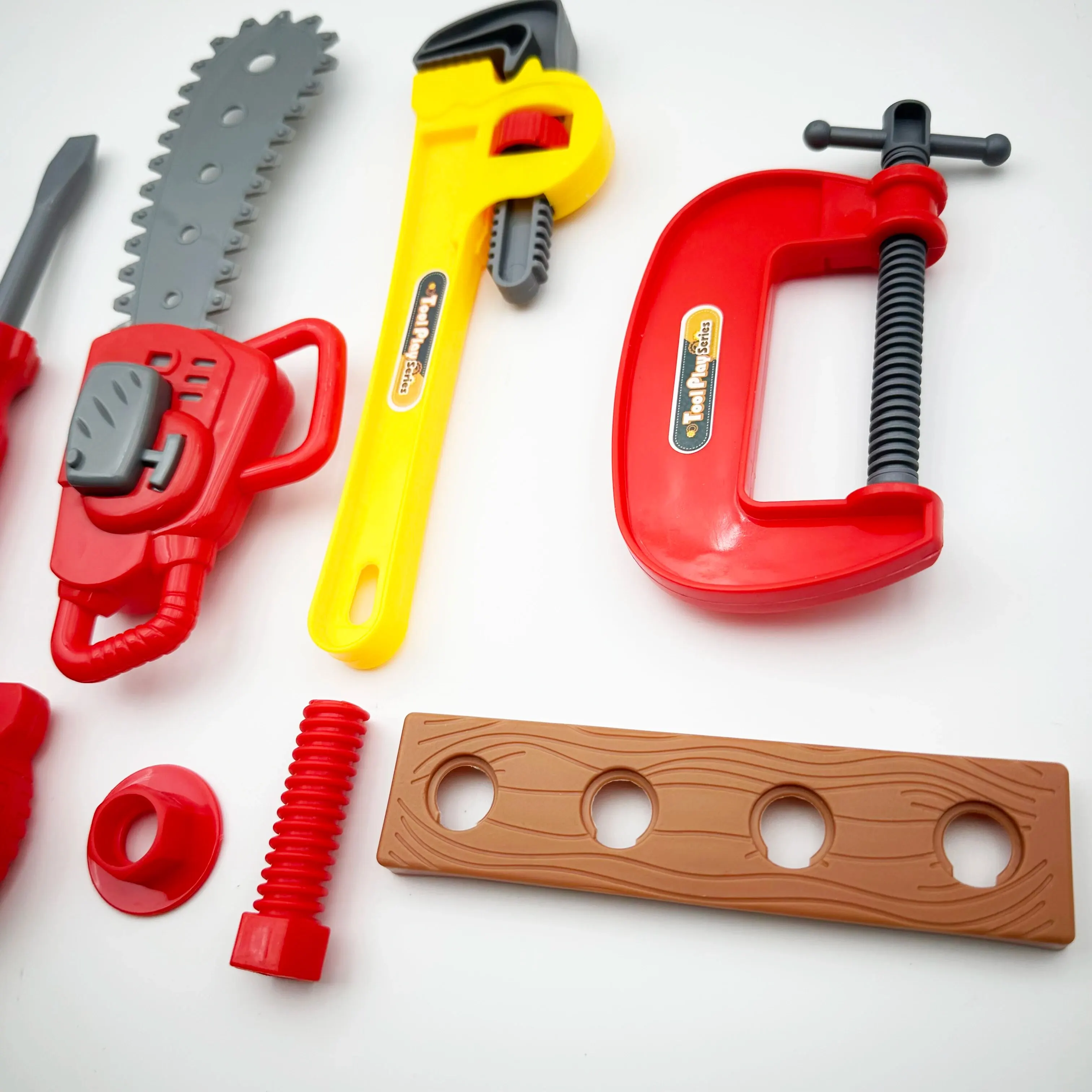 8Pcs Simulation Plastic Saw Pretend Play Miniature Fix Tool Playing House Repairing Toy Set For Kids