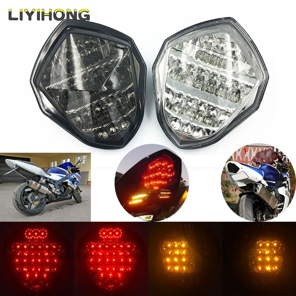 

For Suzuki GSXR1000 GSXR GSX-R 1000 K3 K4 2003 2004 Rear Tail Light Brake Turn Signals Integrated LED Light