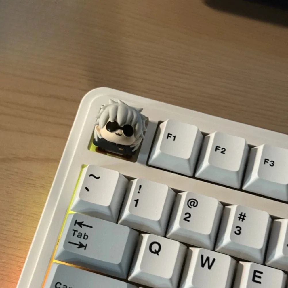 Jujutsu Kaisen Anime Gojo Satoru Resin Personalized Mechanical Keyboard Single Customized Keyboard Cap Cross Axis Keyca