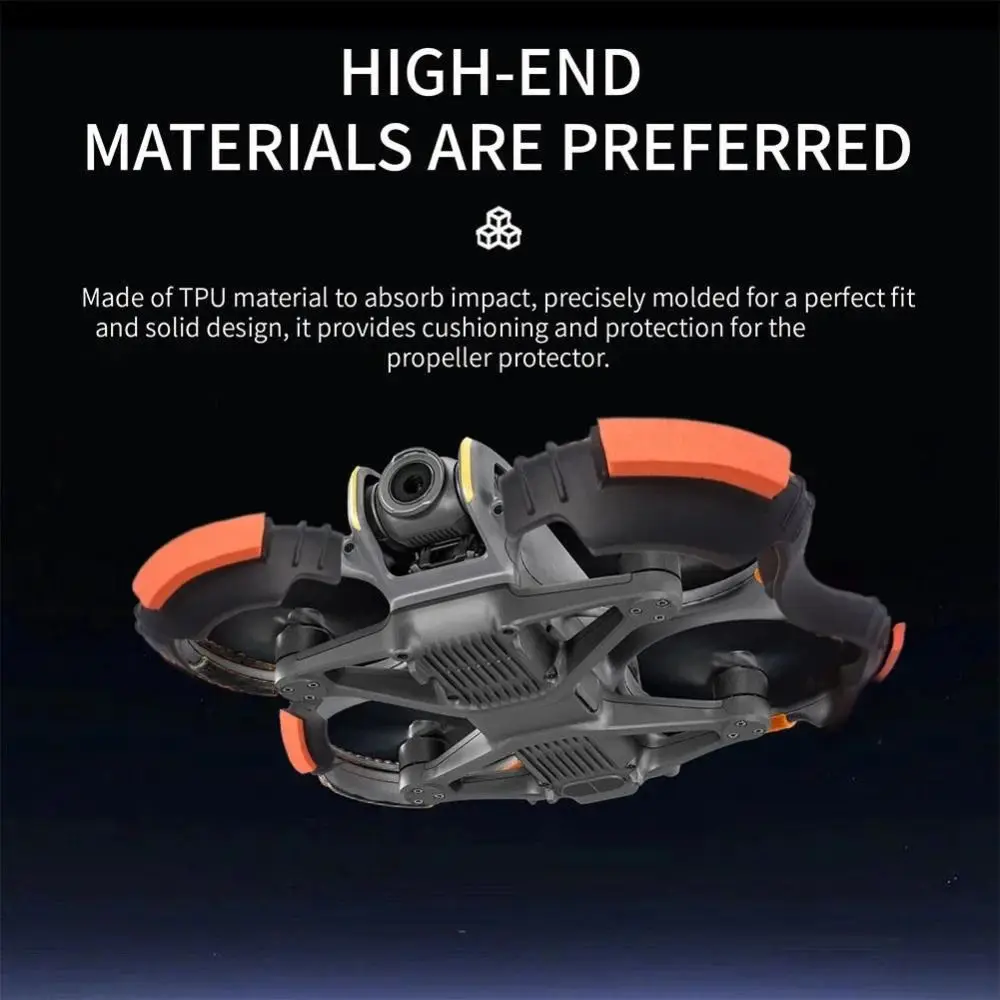 1 paio di coperture per elica per drone antiurto, anello di protezione di sicurezza anticollisione, paraurti protettivo leggero per DJI Avata 2