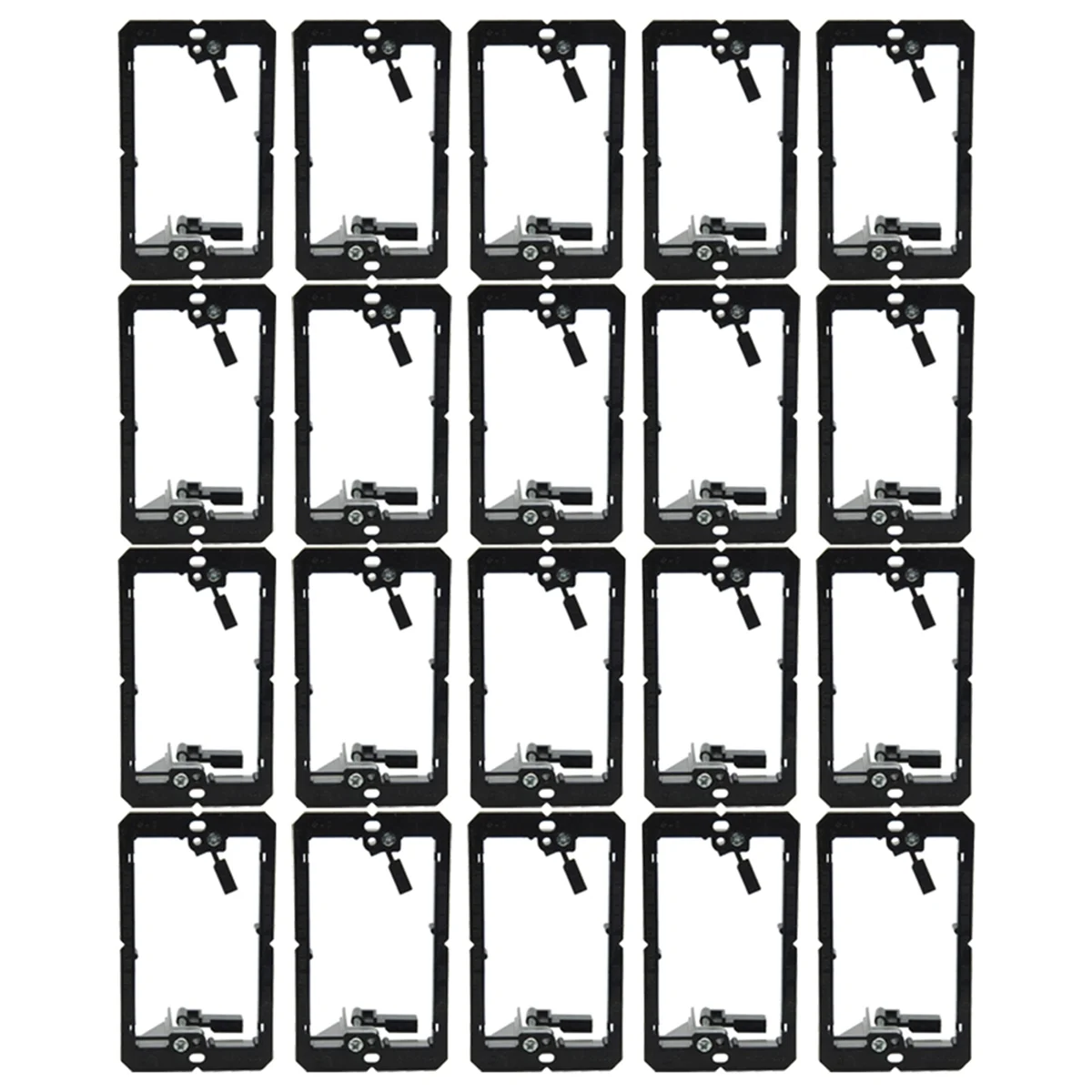 Single-Gang (1-Gang) Low Voltage Wall Plate Mounting Brackets,20PCS