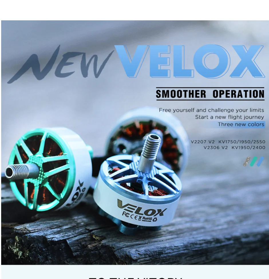 T-MOTOR T-HOBBY V2306 V2.0  5"Freestyle Fpv Racing Drone Motor 4-6S KV1950/KV2400 Brushless Motor For FPV Freestyle Version