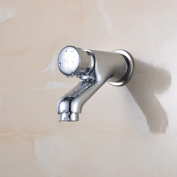 G1/2 wall delay faucet hand press press type self-closing delay basin faucet washbasin water-saving faucet