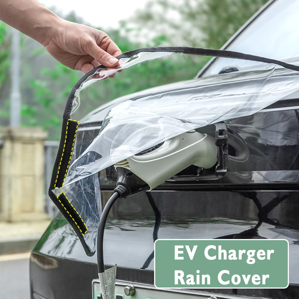 Electric Car Charging Port Rain Cover Rainproof Outdoor EV Charger Cover Electric Vehicles Magnetic Protection for Car SUV