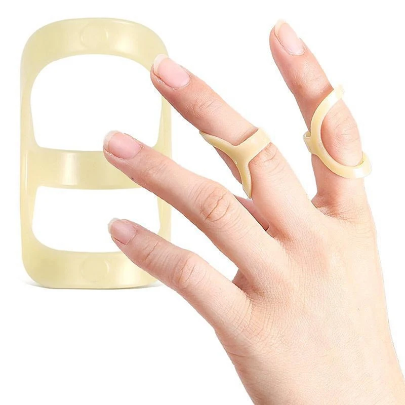 Finger Splint Brace Protector Adjustable Broken Finger Joint Stabilizer Straightening Arthritis Knuckle Immobilization Size 2-15