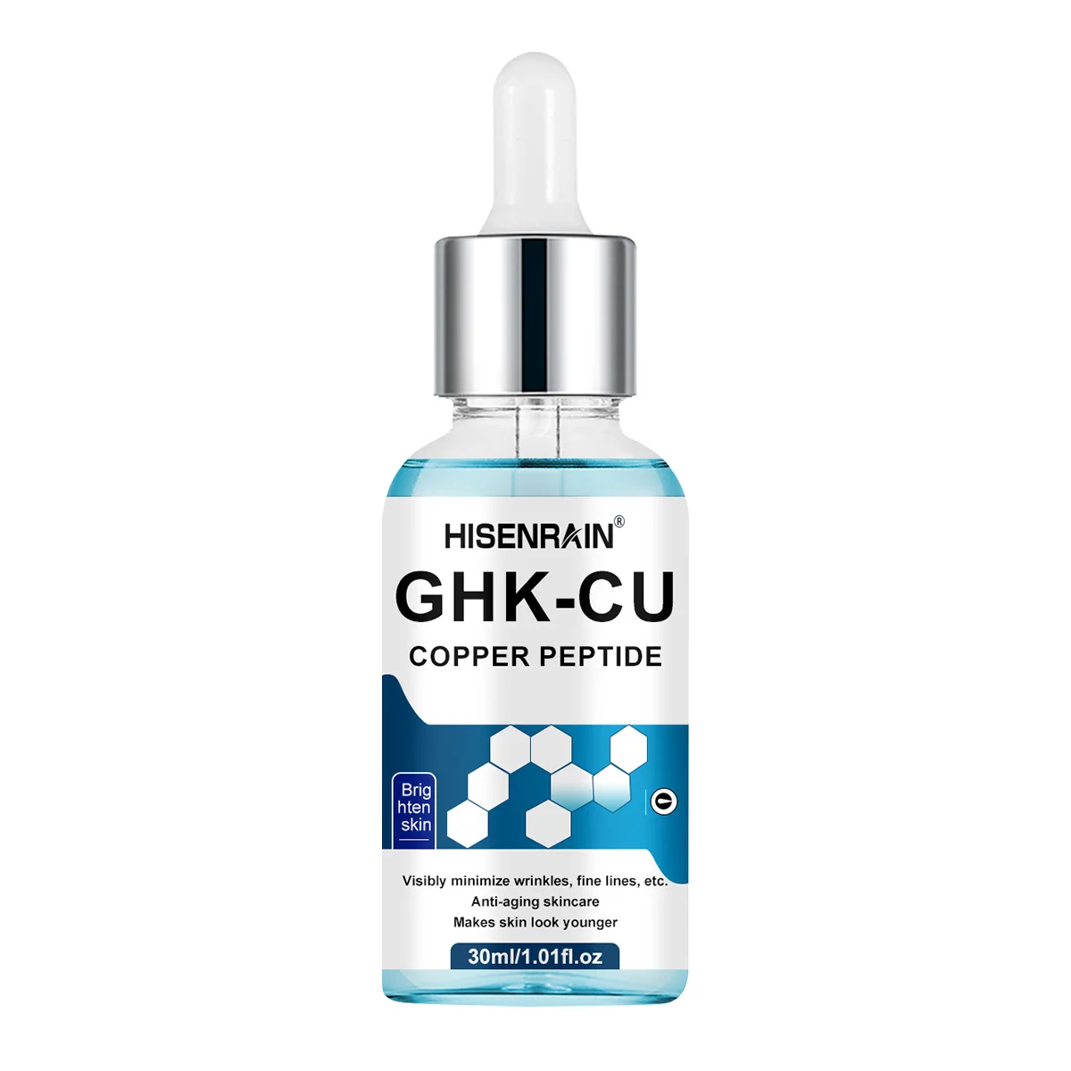 HISENRAIN GHK-CU Anti-Aging Gesichtsserum - Kupferpeptid Verjüngungsessenz für Straffung, Faltenreduktion & Hautregeneration. – Detail 9