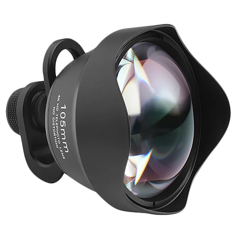 1 Piece Mobile Phone Universal External Lens Black 105Mm Portrait Telephoto Slr Professional Photo Photography Big Aperture
