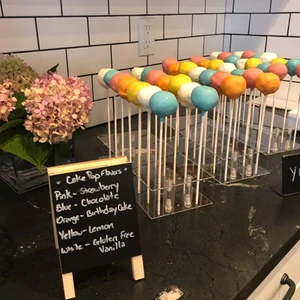 Acryllollipop -Karren, transparente Kuchenanzeige, abnehmbare Unterstützung für Partydekoration, Süßigkeitenunterstützung, 20 Löcher, 21 Löcher 8 Hauptverkaufssport -Süßigkeiten Bar - №8