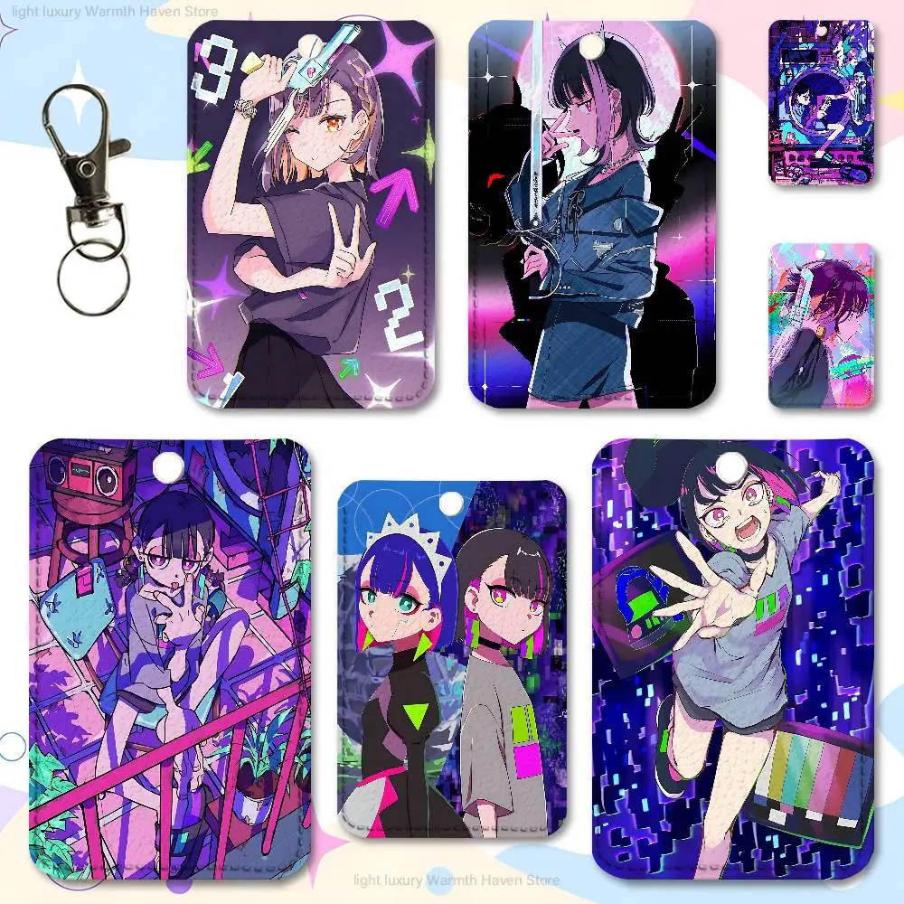 

Z-ZUTOMAYO Keisoudo Key Tag Ring Leather Card Holder Key Ring Rectangle Access Card Holder