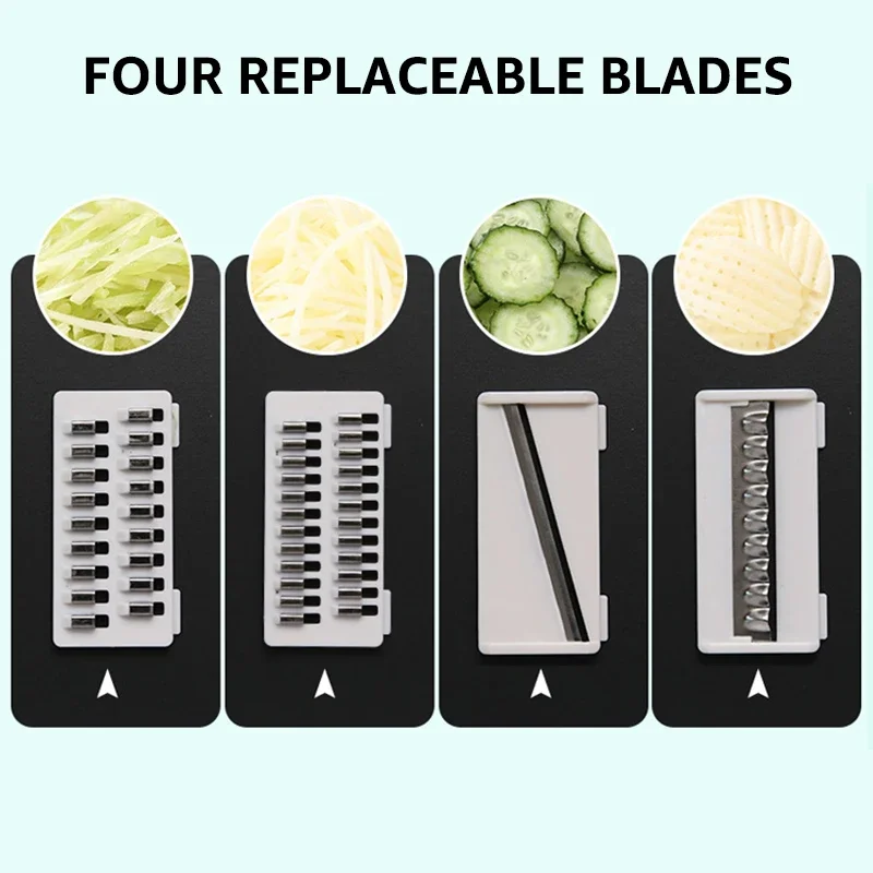 

Potato Carrot Cucumber Mandoline Slicer Cutter Grater Shredders with Strainer Multi function Kitchen Fruit and Vegetable Tools