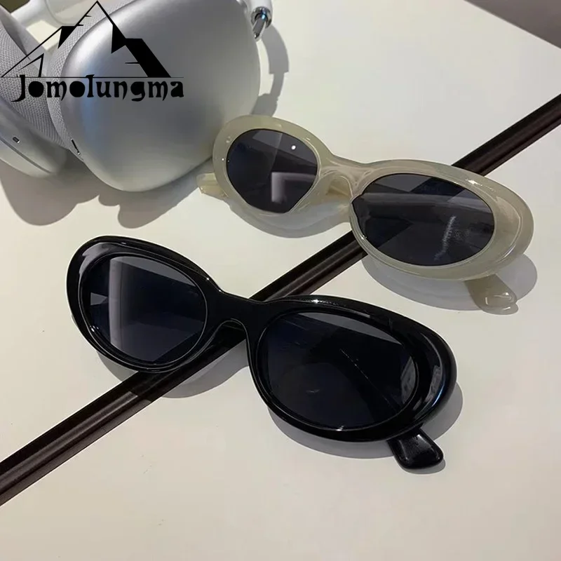 Jennie Same Retro Oval Sunglasses 2022 New Sunglasses High-Grade Temperament All-Match Sunglasses Women