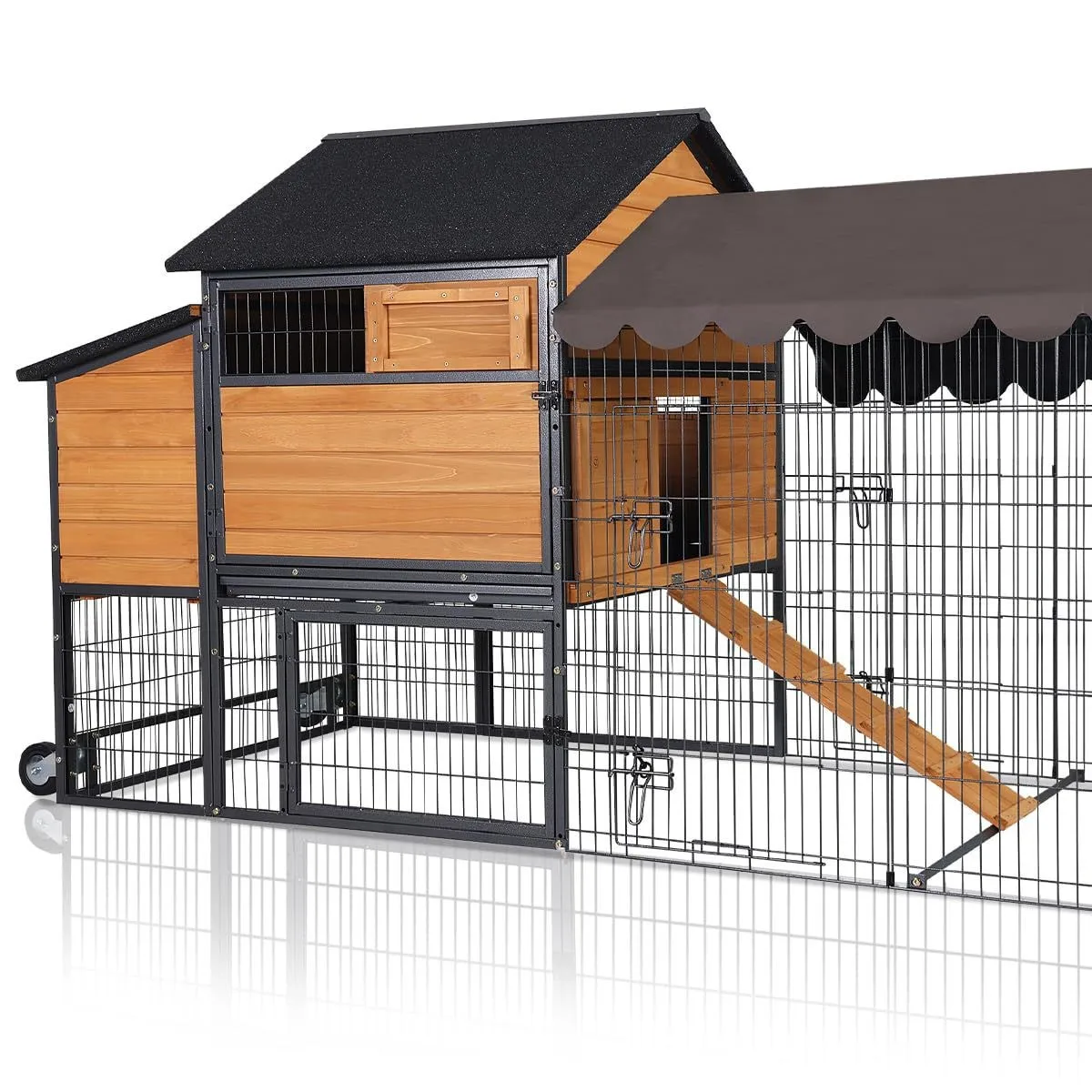 

Customizable Solid wood metal iron chicken cage household outdoor duck house