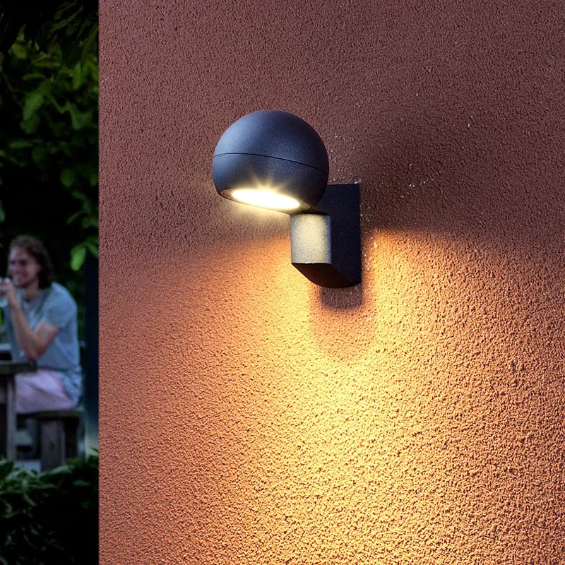 

Modern Simple LED Outdoor Wall Lamp Waterproof For Villa Garden Entrance Hall & Courtyard For Lighting