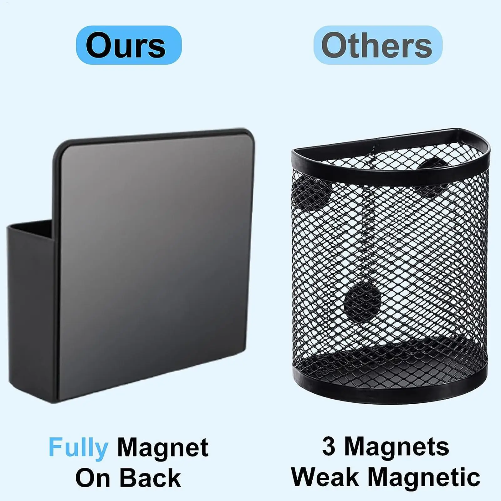 Magnet Pen Holder for Fridge whiteboard marker storage box wall-mounted magnetic pen holder for blackboard storage cabinet
