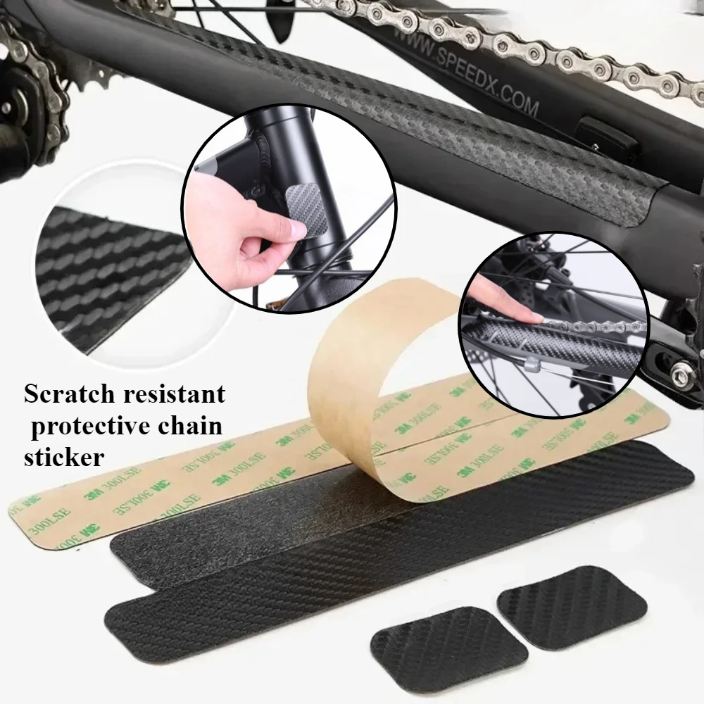 

Черная защита цепи MTB из углеродного волокна, защита цепи аксессуаров для велосипеда, черная защита цепи рамы велосипеда из углеродного волокна