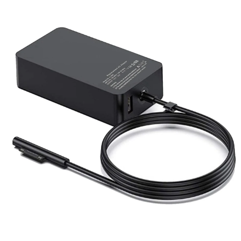 65 W 15 V 4 A Laptop-Ladeadapter, passend für Microsoft Surface Pro 7, 6, 5, 4, 3, EU-Stecker