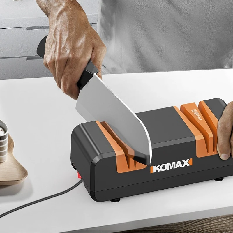 Electric Knife Sharpener Multifunction Small Grinding Wheel Sharpening Stone Tool Home Kitchen Automatic 3