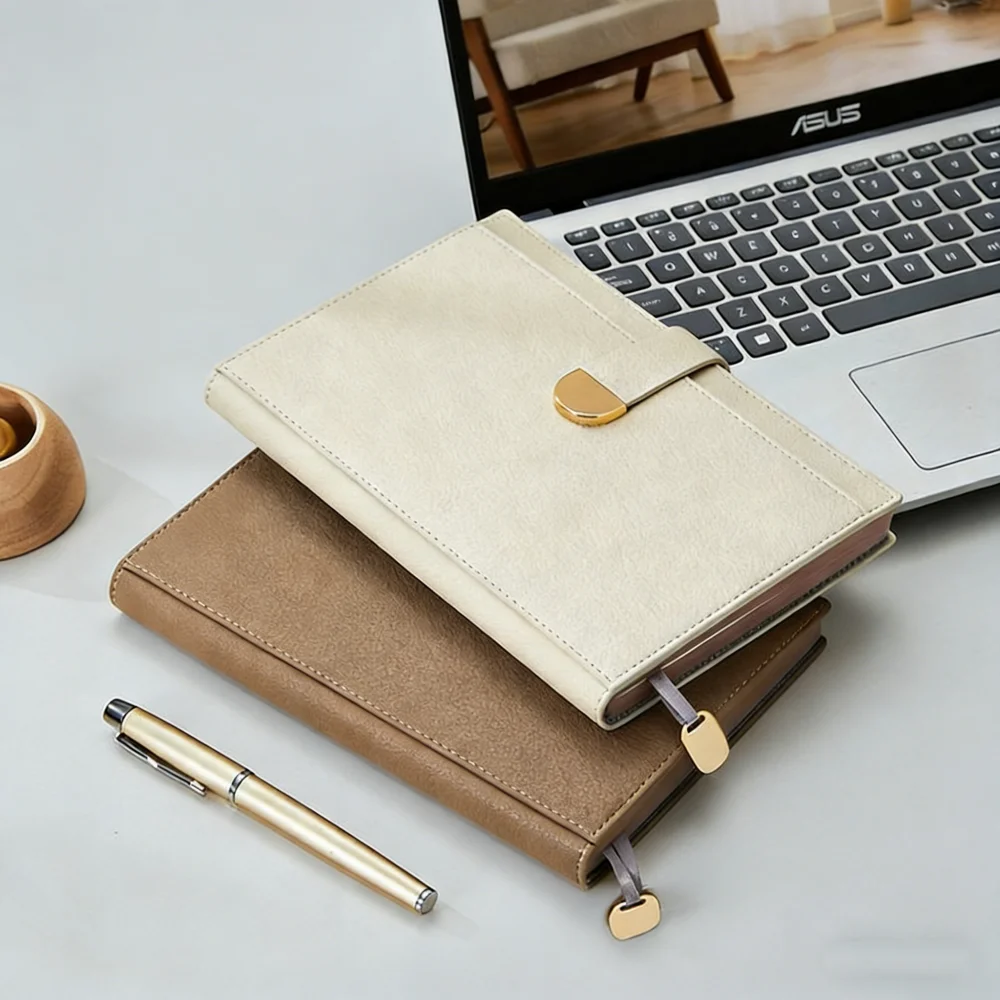 

Блокнот из искусственной кожи, профессиональные канцелярские принадлежности, школьные принадлежности, деловой блокнот формата А5, высококачественный, в твердом переплете, утолщенный, для совещаний