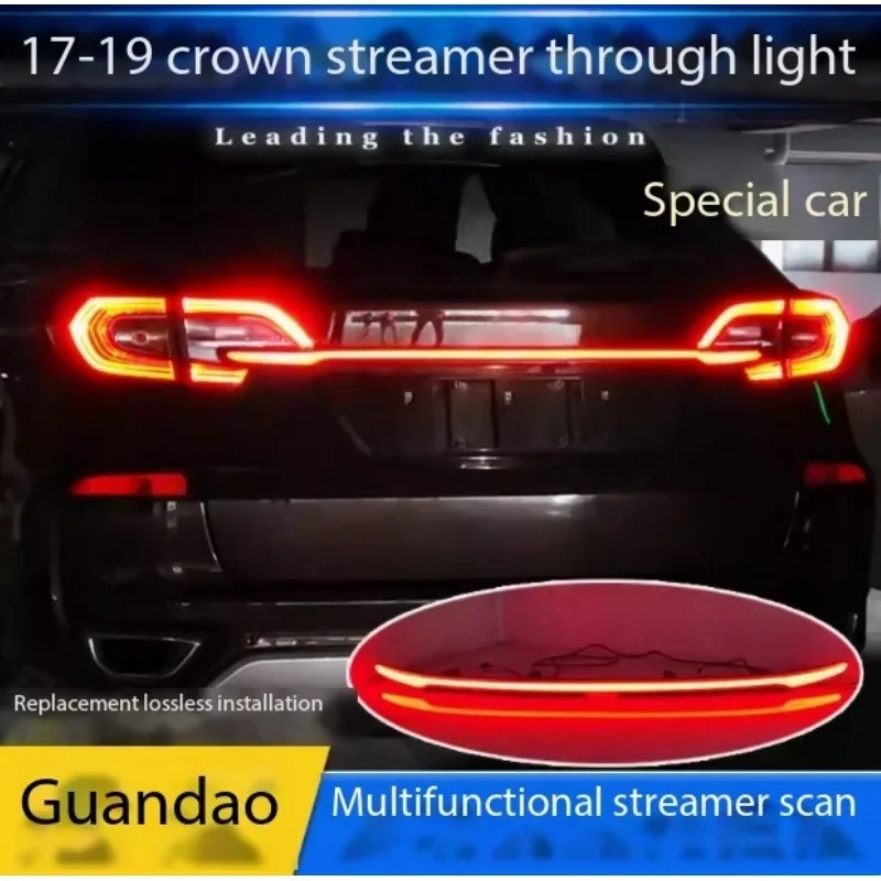 

Подходит для Honda Guanda17-19, модифицированных светодиодных фонарей багажника, стоп-сигналов с подсветкой, через декоративные фонари заднего фонаря