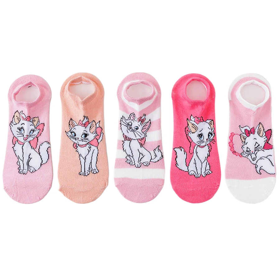 10Pairs miniso ديزني الكرتون أنيمي الجوارب الرجال النساء الهيب هوب الشارع موضة الجدة مضحك عادية قارب قصير الجوارب لطيف #2