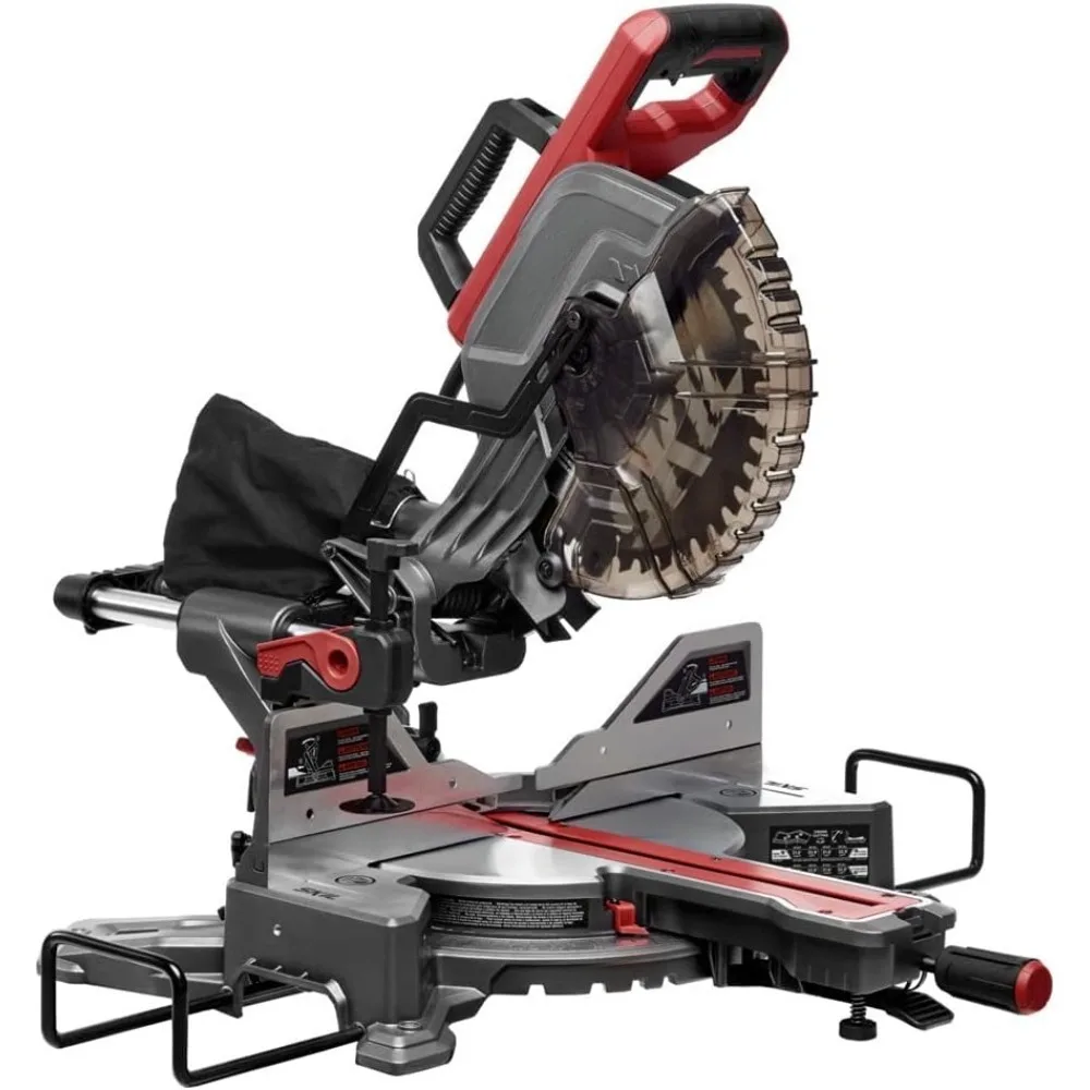 Dual Bevel Sliding Compound Miter Saw 10 Inch Professional Woodworking Cutting Tool