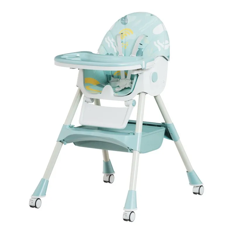 Realife-Chaise de Salle à Manger pour Bébé de 0 à 4 Ans, Table de Croissance Pliable et Multifonctionnelle, Portable pour Manger