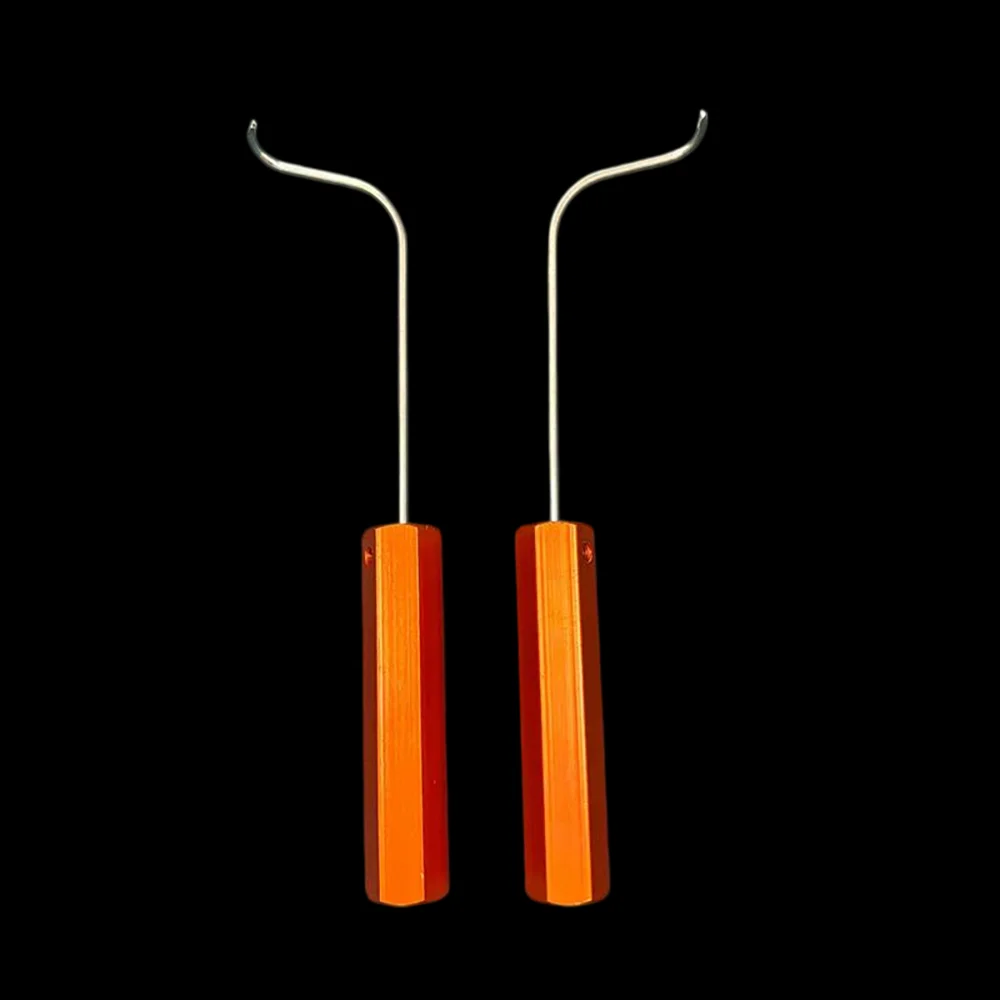 2pcs Lock body hook Anti-theft door lock body repair tool Steel material Aluminum handle Hardware Tool